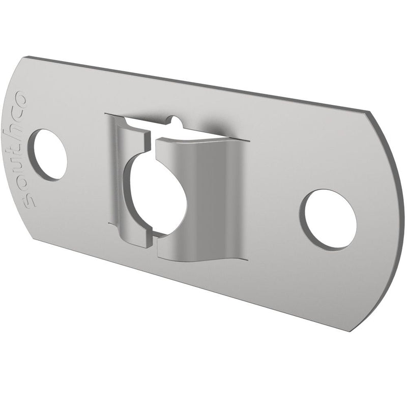 SOUTHCO Fast Lead Receptacle, Small Size, Flat, Steel, Zinc Plate, Bright chromate [09-41-101-11]