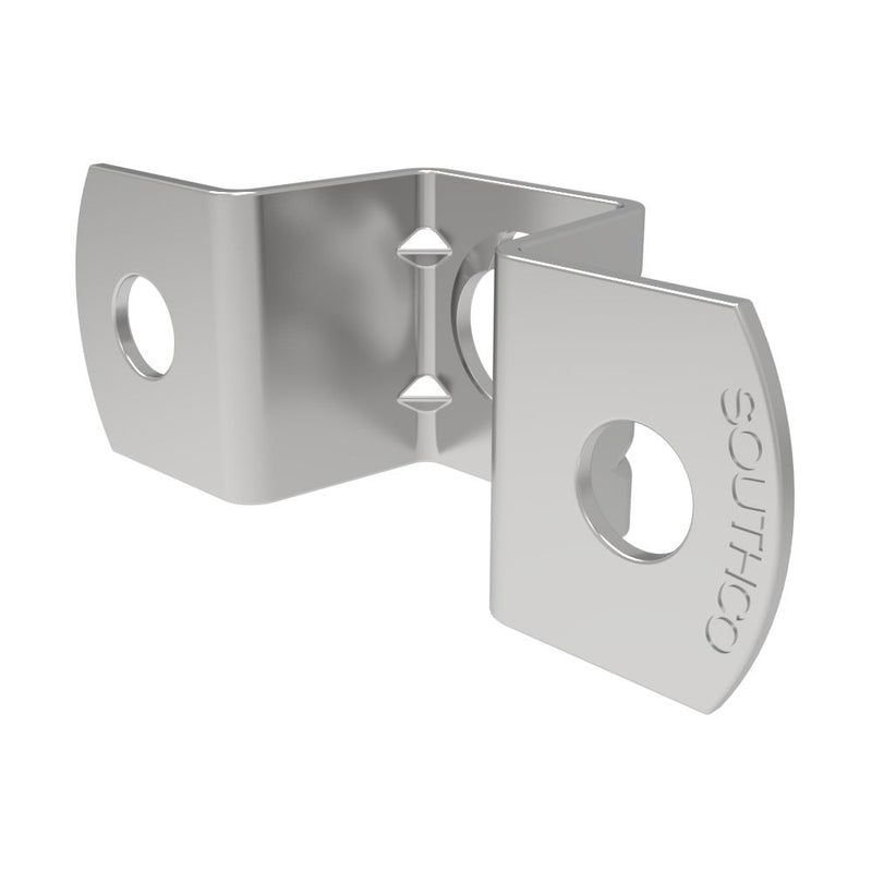 SOUTHCO Fast Lead Receptacle, Small Size, Saddle, Steel, Zinc Plate, Bright chromate [09-42-101-11]
