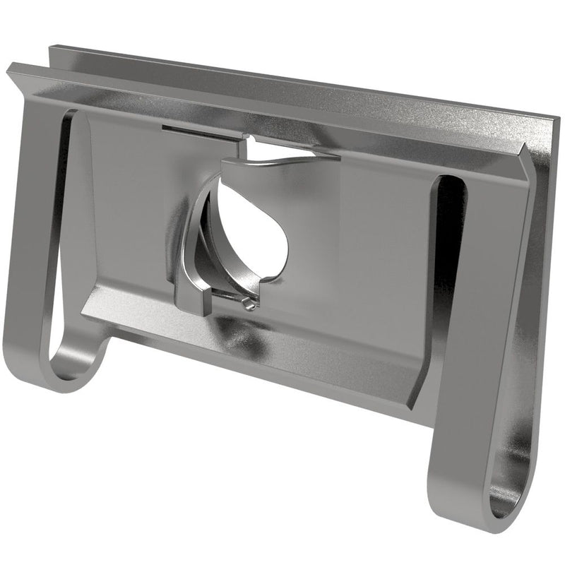 SOUTHCO Fast Lead Receptacle, Medium Size, Clip-on, Steel, Zinc Immersion Coating [17-10017-11]
