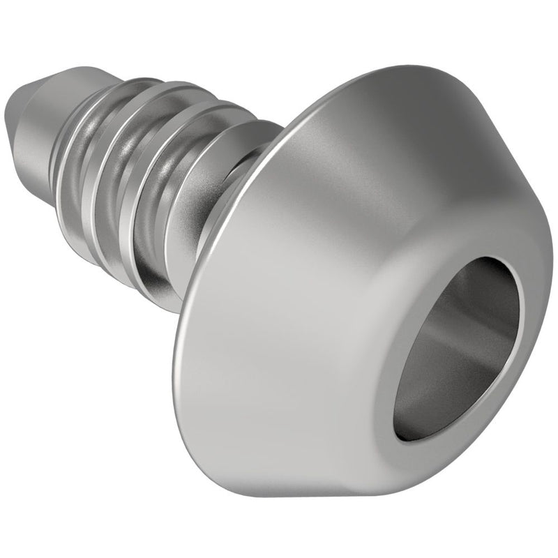 SOUTHCO Fast Lead Screw, Small Size, ToolHead Recess, 3.4mm (.13 in) Max. Outer Panel, Steel, Zinc Plate, Bright chromate [09-T-304]