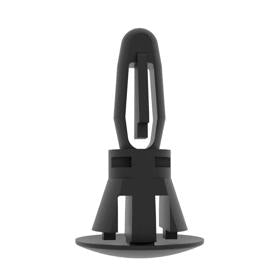 Essentra Reverse Locking Standoff 6.4 mm PA6 UL94 V-2 Black [CRLCBSR-4-01BK]; 10002162
