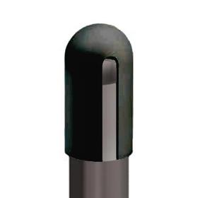 Essentra Round End Cap 3.2 mm 13.0 mm PVC Black [FCWA-0032-013]; 10006108