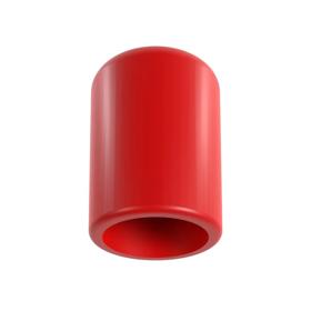 Essentra Round End Cap 7.9 mm 13.0 mm PVC Red [FCZF-0079-013]; 10008683
