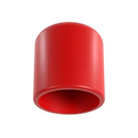 Essentra Round End Cap 11.9 mm 13.0 mm PVC Red [FCZF-0119-013]; 10008737