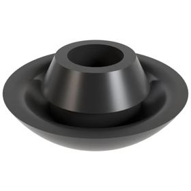 Essentra Body Plug 12.7 mm 3.2 mm 3.2 mm Silicone Rubber Black [LTP-4]; 10014219