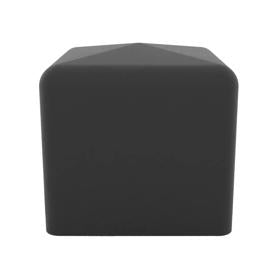 Essentra Square End Cap 16.0 mm 15.0 mm PVC Black [SQWA-0159-015]; 10027264