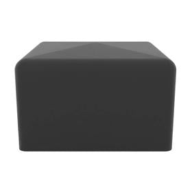 Essentra Square End Cap 20.0 mm 15.0 mm PVC Black [SQWA-0200-015]; 10027288