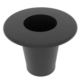 Essentra Snap Fit Plug Non Threaded 14.8 mm Black LDPE - PIR [010008022003]; 10050705