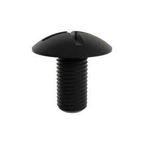Essentra Screw Slotted Drive M8 16.0 mm Nylon 6/6 Black [0170680001VR]; 10054772