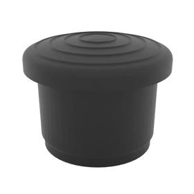 Essentra Tube End Plug 29.0 mm Without Finger Grip PVC Black [045290011407]; 10060216