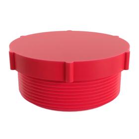 Essentra Threaded Plug 1 5/16 in - 12 UNF/JIC 39.0 mm 16.0 mm LDPE - PIR Red [10671]; 10071700