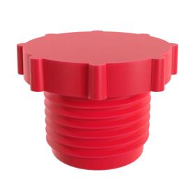Essentra Threaded Plug 1/2 in - 20 UNF/JIC 18.5 mm 10.5 mm LDPE - PIR Red [10696]; 10071786