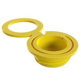 Essentra Gas Cylinder Valve Plug LDPE Yellow [110004]; 10073025