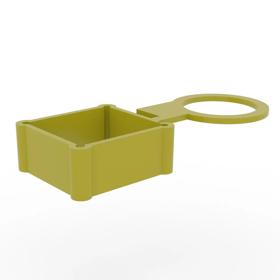 Essentra Gas Cylinder Valve Cap 25.0 mm N LDPE Yellow [10787]; 10072110