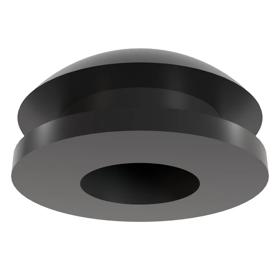 Essentra Blanking Plug 9.5 mm PVC Black [10825]; 10072387