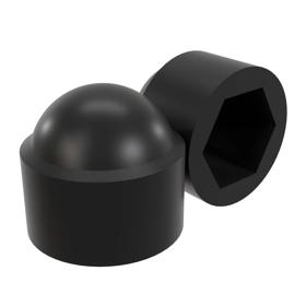 Essentra Bolt Protection Cap 1/4 10.9 mm LDPE Black [10882]; 10072578