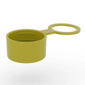 Essentra Gas Cylinder Valve Cap 24.3 mm Y LDPE Yellow [110008]; 10073063