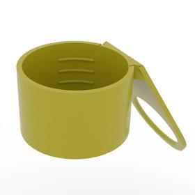 Essentra Gas Cylinder Valve Cap 30.0 mm Y LDPE Yellow [110240]; 10073605