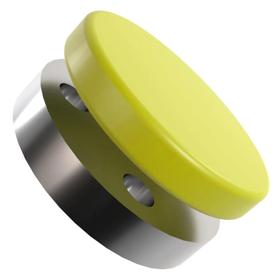 Essentra Flange Cover 127.0 mm 17.5 mm PE Yellow [110321]; 10073834