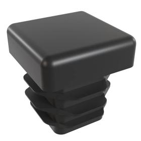 Essentra Square Tube Insert 15.0 mm 11.5 mm 2.0 mm 0.8 mm Black PE [111501]; 10079256