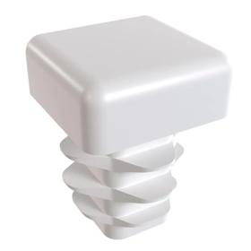 Essentra Square Tube Insert 12.7 mm 11.5 mm 2.0 mm 0.8 mm White PE [111229]; 10077474