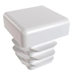 Essentra Square Tube Insert 20.0 mm 11.5 mm 2.5 mm 0.8 mm White PE [111233]; 10077511