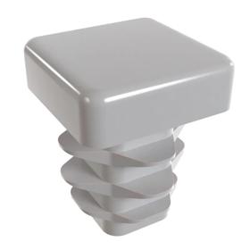 Essentra Square Tube Insert 12.7 mm 11.5 mm 2.0 mm 0.8 mm Mid Grey PE [111265]; 10077719