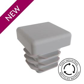 Essentra Square Tube Insert 50.0 mm 1.0 mm 2.5 mm Grey LDPE - PIR [20773151]; 20773151