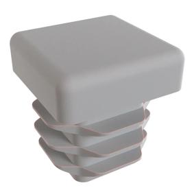 Essentra Square Tube Insert 15.0 mm 11.5 mm 2.0 mm 0.8 mm Dark Grey PE [111767]; 10080870