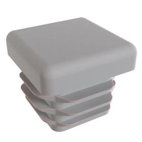 Essentra Square Tube Insert 20.0 mm 11.5 mm 2.5 mm 0.8 mm Dark Grey PE [111323]; 10077948