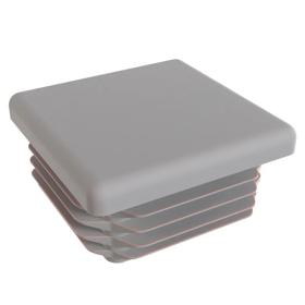 Essentra Square Tube Insert 60.0 mm 24.3 mm 4.0 mm 3.0 mm Mid Grey PE [111815]; 10081099