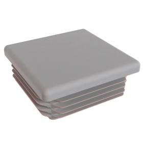 Essentra Square Tube Insert 50.0 mm 14.5 mm 3.0 mm 1.0 mm Mid Grey PE [111295]; 10077863