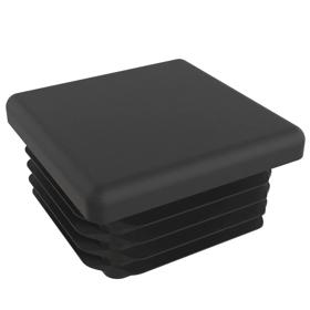Essentra Square Tube Insert 75.0 mm 22.0 mm 4.0 mm 2.0 mm Black PE [111544]; 10079638