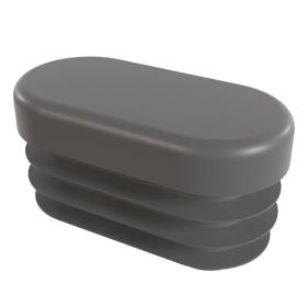 Essentra Oval Tube Insert 30.0 mm 15.0 mm 3.0 mm 1.0 mm Grey LDPE - PIR [111786]; 10080993
