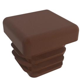 Essentra Square Tube Insert 19.0 mm 11.5 mm 2.5 mm 0.8 mm Brown PE [111848]; 10081310