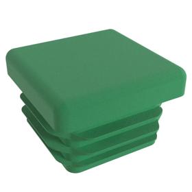 Essentra Square Tube Insert 25.4 mm 11.5 mm 2.5 mm 1.0 mm Green PE [111850]; 10081327