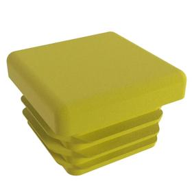 Essentra Square Tube Insert 25.4 mm 11.5 mm 2.5 mm 1.0 mm Yellow PE [111901]; 10081655