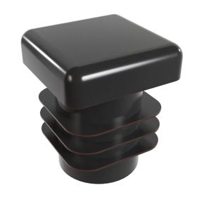 Essentra Square Tube Insert 18.0 mm 16.5 mm 1.5 mm 1.2 mm Black PE [11764]; 10082515