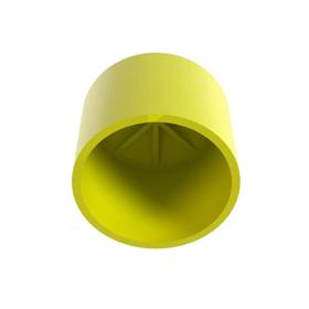 Essentra Heavy Duty Pipe Caps 25.4 mm (ID) 22.0 mm (H) LDPE - PIR Yellow [12084]; 10083406