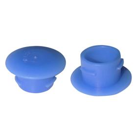Essentra Snap Fit Plug UNF 3/4 in x 16 UNF/JIC 17.4 mm Blue LDPE - PIR [12516]; 10085189