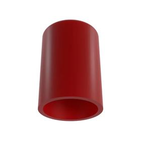 Essentra Ribbed Pipe End Caps LDPE - PIR Red [12774]; 10086643