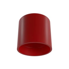 Essentra Ribbed Pipe End Caps LDPE - PIR Red [12780]; 10086698