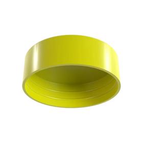 Essentra Ribbed Pipe End Caps LDPE - PIR Yellow [12960]; 10087527
