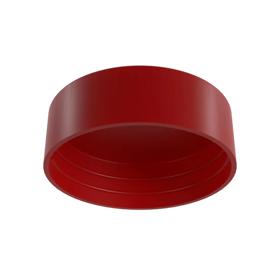 Essentra Ribbed Pipe End Caps LDPE - PIR Red [12982]; 10087640