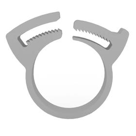 Essentra Hose Clamp 41.0 mm 44.5 mm PA Grey [135011800202]; 10088357