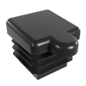 Essentra Square Tube Insert 1.6 mm 1.2 mm Black LDPE - PIR [199276]; 10093245