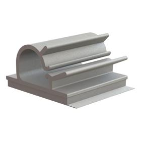 Essentra Cable Clamp Lockable Adhesive 12.7 mm PVC Grey [KKL-8A5-RT]; 10010846