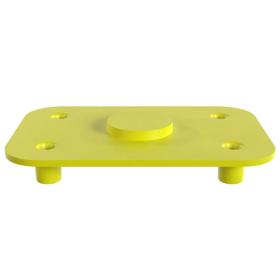 Essentra Studded Full Face Flange Protector 1 in Yellow LDPE [3474600]; 10100509