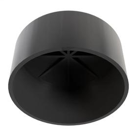 Essentra Heavy Duty Pipe Caps 42.9 mm 25.4 mm Black [60606]; 10105269