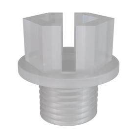 Essentra Threaded Plug with Gasket BSP Threads, Gas Threads 1/8” PA;TPE White [8610000]; 10106846